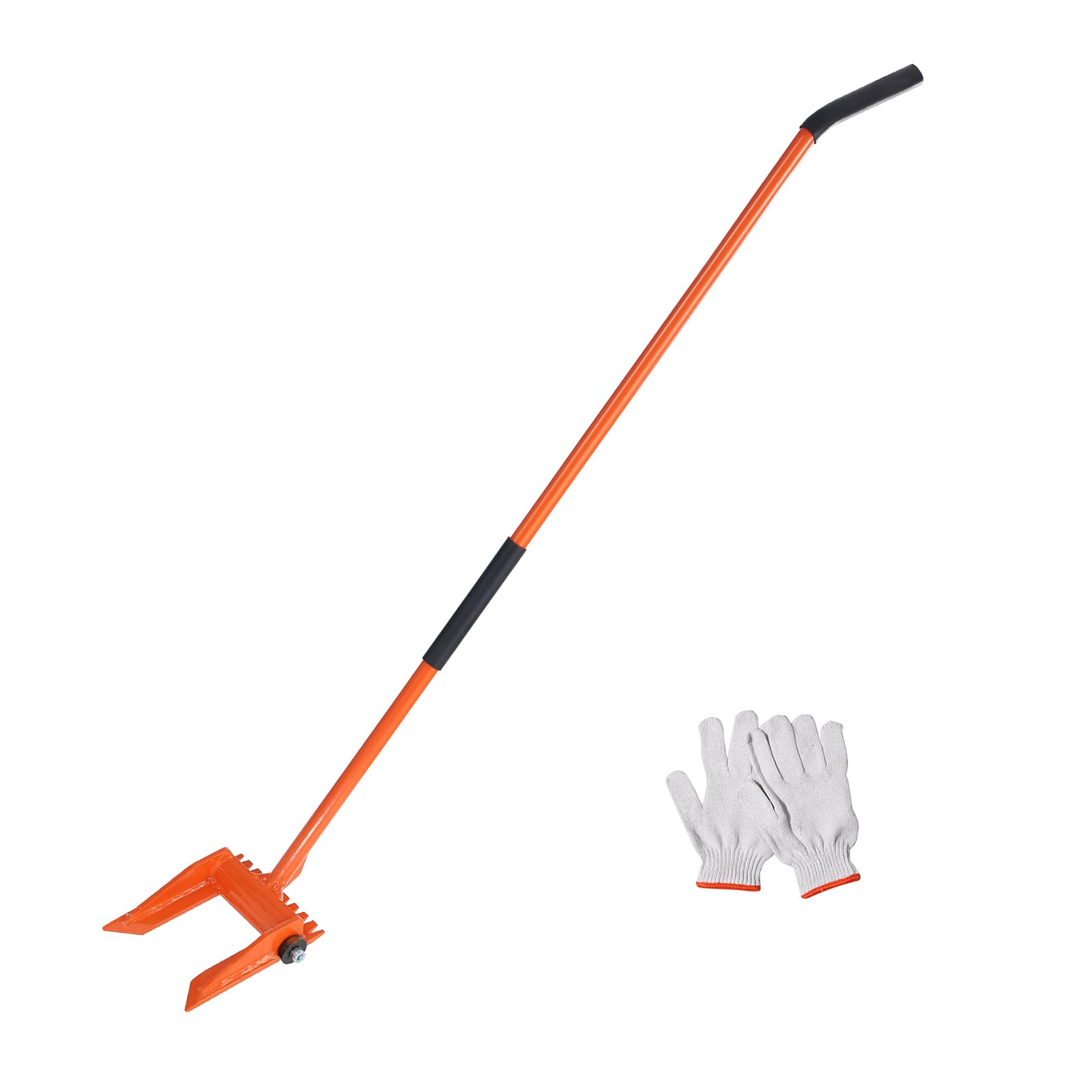 VEVOR Pallet Buster, 50'' Carbon Steel Handle Wrecking Pry Bar, 2000 lbs Weight Capacity, Heavy Duty Deck Board Removal Tool, Mu